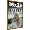 thumbnail image 1 of 16x23 Honey Brown Real Wood Picture Frame Width 0.75 inches | Interior Frame Depth 0.5 inches |, 1 of 8
