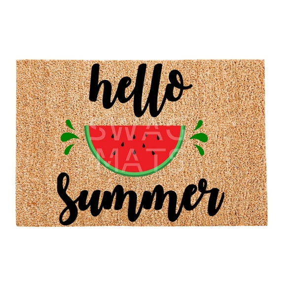 16x24 IN Coir Doormats Outdoor Entrance Home Décor Outdoor Coir Mats for Front Door Summer Outdoor Rug Anti-Slip Mat Backing Floor Mats for Door Decor, Patio Decor, Plain Entry Mat