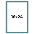 thumbnail image 1 of 16x24 Frame Blue Rustic Barnwood Solid Wood Picture Frame Width 1.25 Inches | Interior Depth 0.5, 1 of 8