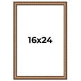 thumbnail image 1 of 16x24 Frame Gold Real Wood Picture Frame Width 1.25 inches | Interior Frame Depth 0.5 inches |, 1 of 8