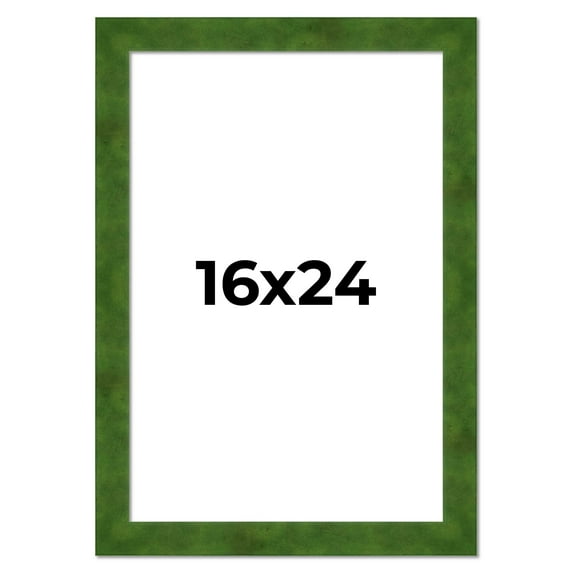 16x24 Frame Green Burl Solid Wood Picture Frame | 1.75 Inches Moulding Width | Interior Frame Depth