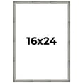 thumbnail image 1 of 16x24 Frame Silver Grey Distressed Solid Wood Picture Frame | 0.75 Inch Moulding Width | Interior, 1 of 8