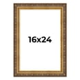 thumbnail image 1 of 16x24 Frame Vintage Gold Solid Wood Picture Frame | 2.5 Inch Moulding Width | Ornate Bronze Museo, 1 of 8