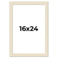 thumbnail image 1 of 16x24 Frame White Barnwood Picture Frame - Modern Photo Frame Includes UV Acrylic Shatter Guard, 1 of 8