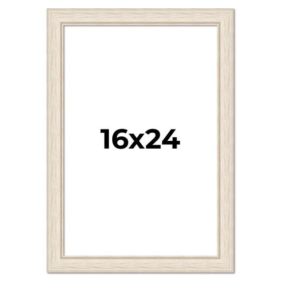 16x24 Frame White Real Wood Picture Frame Width 1.75 inches | Interior Frame Depth 0.5 inches |