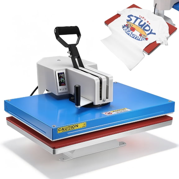 16x24 Heat Press Machine for T-Shirts, Sublimation Transfer, Fast Heating, Digital Precise Temperature Control, Adjustable Pressure, Industrial Transfer Printer for Commercial & Home Use
