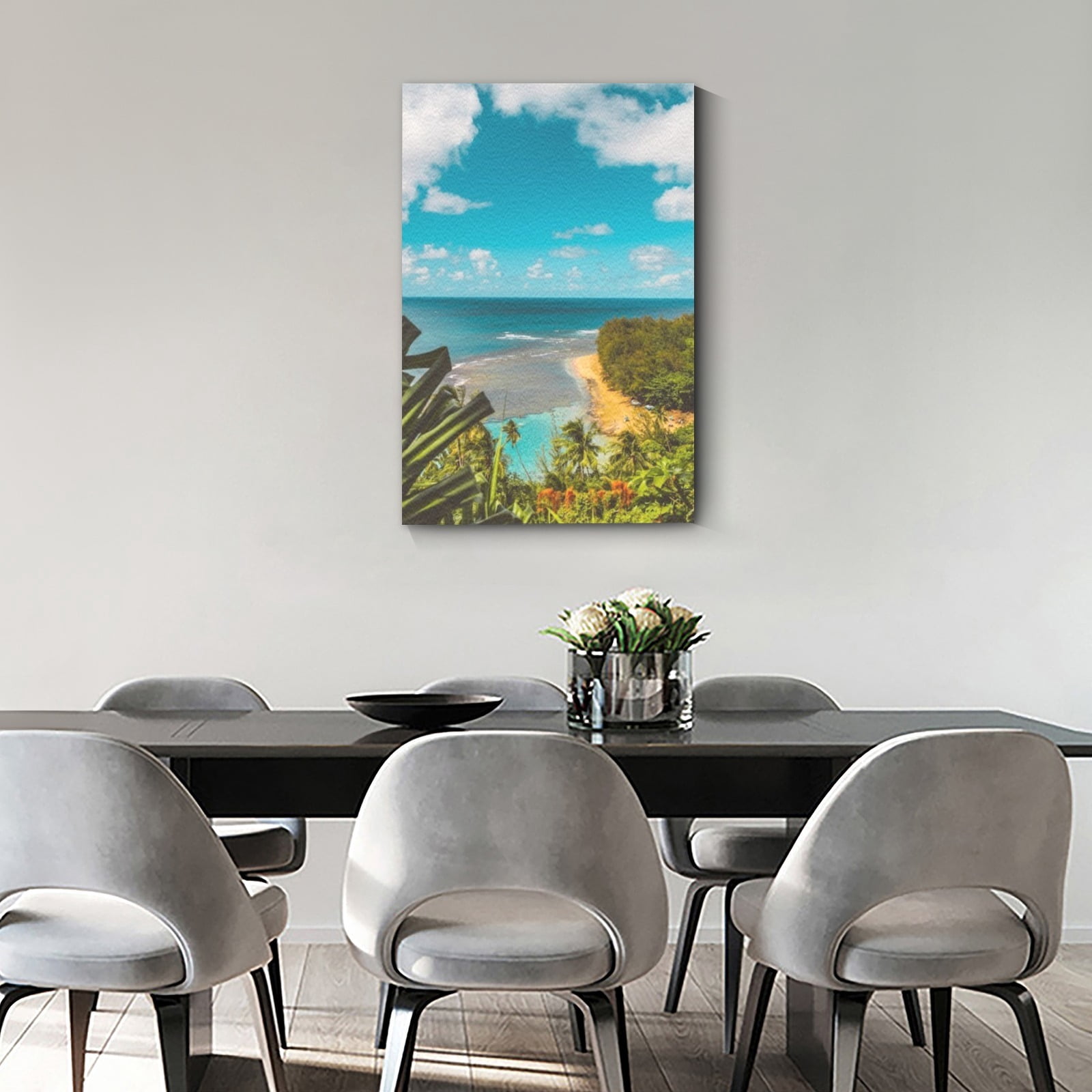 Wall26 16x24 Tropical Beach Canvas Print – Framed, Ready To Hang, USA Made