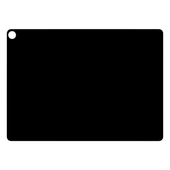 16x24 Inch Large Rectangular Induction Cooktop Protective Mat, Black 0.7mm Thick Heat Conducting Pad, Heavy Duty Oil-Proof Surface Guard for Induction Stoves