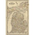 thumbnail image 1 of 16x24 Poster; Map Of Michigan 1896, 1 of 1