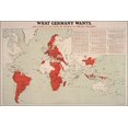 thumbnail image 1 of 16x24 Poster; What Germany Wants Map Wwi World War One 1917, 1 of 2