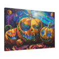 thumbnail image 1 of 16x24 inch Canvas Frameless Painting Fantasy Pumpkin Night,Farmhouse Yard,Bar,Man Cave,Study Wall Decor,Enchanting Pumpkin Festival Decoration Oil Paintings On Canvas,Funny Gift For Children, 1 of 6
