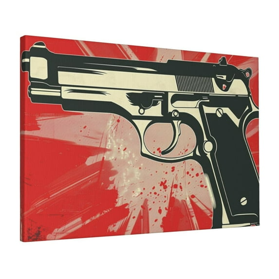 16x24 inch Canvas Hanging Picture Classic Gun Poster,Classic Gun Stores Canvas Decor Accessory,Man Cave,Man Room Wall Decor Painting Prints,Gift For Gun Enthusiast,For Bedroom,Man Cave,Tavern