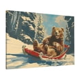 thumbnail image 1 of 16x24 inch Canvas Painting Wall Art Brown Bear Skiing Poster,Bar,Living Room,Man Cave,Cafes Wall Decor Art Prints,Funny Brown Bear Skiing Prints,Gifts For Bear & Skiing Lovers,Bedroom,Lounge, 1 of 6