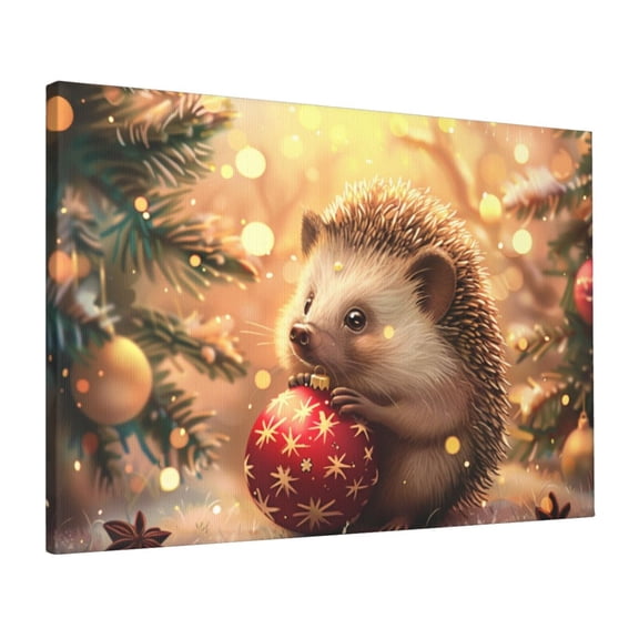 16x24 inch Canvas Painting Wall Art Cute Little Hedgehog,Home Room Decor Children'S Room Accessory,Indoor Bedroom,Zoo,Children'S Room,Study Wall Decor Oil Paintings On Canvas,For Cafes,Tavern