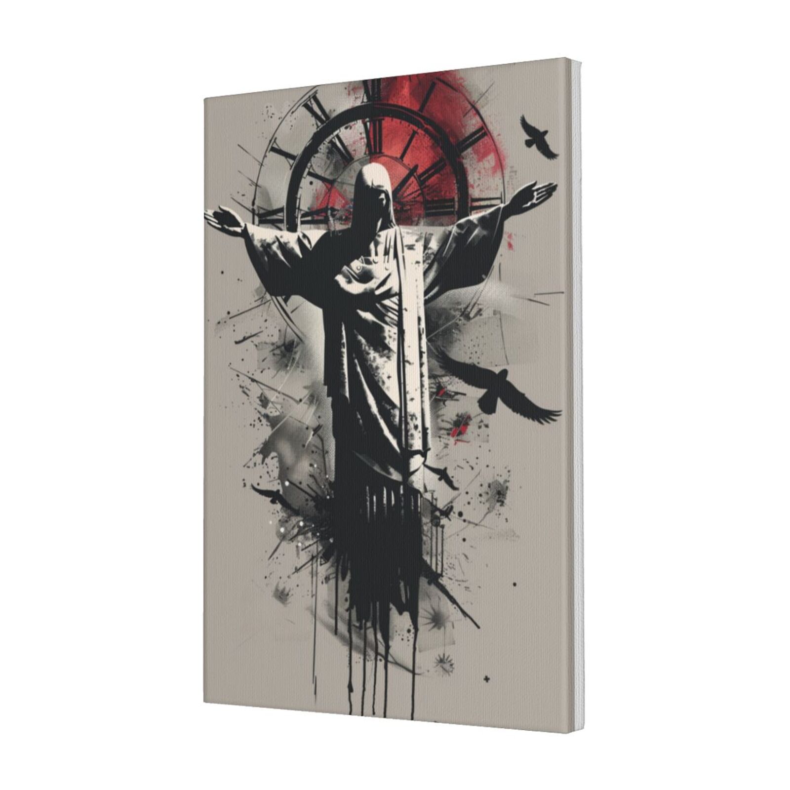 Clock God 16x24 inch Canvas Paintings For Prayer Room God And Clock,Indoor Prayer ...