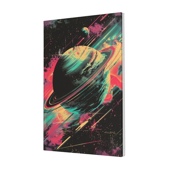 16x24 inch Cosmic Planets Canvas Frameless Painting,Campus Library,Study,Bathroom Wall Art Prints Decor,For Planetary Enthusiasts Gift,Enchanting Planets Art Decorative PaintingCanvas Poster