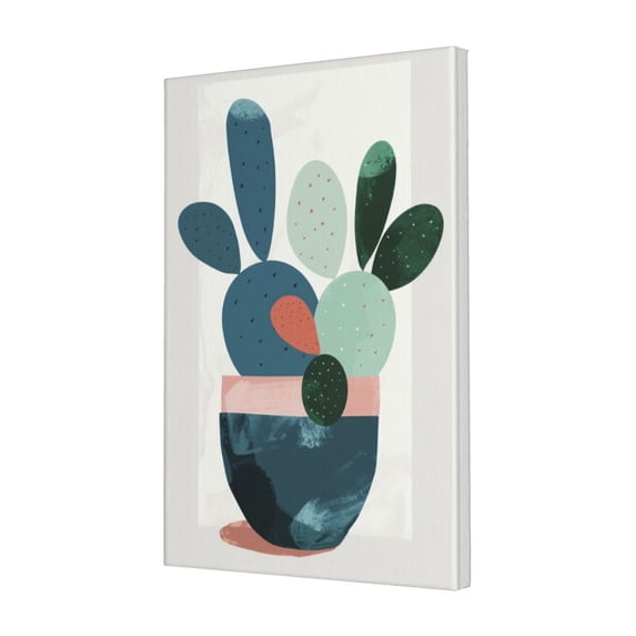 16x24 inch Decorative Paintings For Wall Abstract Potted Plant Cactus Prints,Farmhouse Garden Yard,Club,Cafes,Study Decor Wall Art Prints Poster,Gifts For Abstract Lovers,Man Cave,Club,Garden