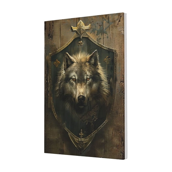 16x24 inch Men Room Decorative PaintingPrints Wolf Head,Indoor Bedroom,Studio,Lounge Wall Decor Posters & Prints,Classic Wolf Head Art Paintings Canvas,Gift For Wolf Lovers,Man Cave,Zoo,Bar