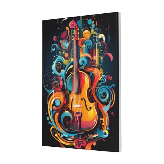 16x24 inch Music Room Decorative Painting Colorful Cello,Music Room Canvas Decor Accessory,Exquisite Colorful Cello Art Posters & Prints,For Music Lovers Gifts,For Cafes,Bar,Bedroom,Yard,Door