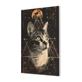 thumbnail image 1 of 16x24 inch Oil Painting Canvas Cats & Universe,Indoor Home Living Room,Studio,Kids Room Wall Decor Art Prints Paintings,For Cat Master Gift,Exquisite Cats & Universe Modern Style Canvas Decor, 1 of 6