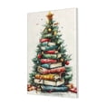thumbnail image 1 of 16x24 inch Oil Painting&nbsp;Wall Art Book Christmas Tree,Apartment Living Room,Campus Corridors,Library Wall Art Decor Prints,Charm Festival Decoration,Enchanting Christmas Tree Art Canvas Poster, 1 of 6