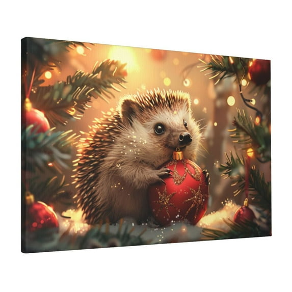16x24 inch Oil Painting Wall Art Lovely Hedgehog,Zoo,Man Cave,Cafes,Lounge Decorative Paintings,Gift For Hedgehog Lovers,Classic Hedgehog Modern Style Canvas Hanging Picture,For Kid Room,Cafe