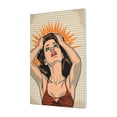 thumbnail image 1 of 16x24 inch Oil Painting&nbsp;Wall Art A Shocked Woman,Indoor Bedroom,Lounge,Bathroom Wall Art Decor Poster Prints,Funny Shocked Woman Modern Style Paintings Canvas,Gift For Woman,Woman Cave,Tavern, 1 of 6