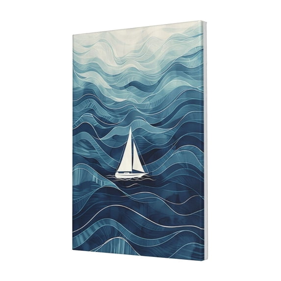 16x24 inch Oil Paintings On Canvas Abstract Ocean & Ship,Man Cave,Club,Bar,Bedroom Picture Wall Decor,Exquisite Ocean & Ship Art Decor Canvas Poster,Gift For Abstract Art Lovers,Bathroom,Bar