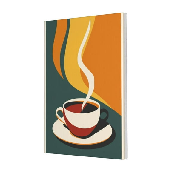 16x24 inch Paintings On Canvas Wall Art Hot And Steaming Coffee,Home Kitchen,Rustic Cafes,Restaurant Decor Wall Art Prints,Classic Coffee Decor Painting Poster,Chic Gift For Cafes Enthusiast