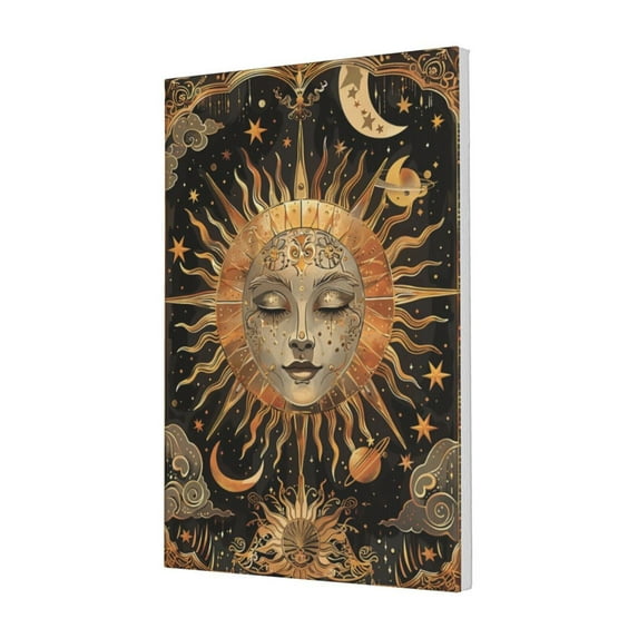 16x24 inch Tarot Cards Sun Canvas Hanging Picture,Indoor Home Bedroom,Man Cave,Study,Apartment Wall Decor Poster Prints,Charm Tarot Cards Sun Vintage Style Oil Painting&nbsp;Wall Art,For Cafe,Bar