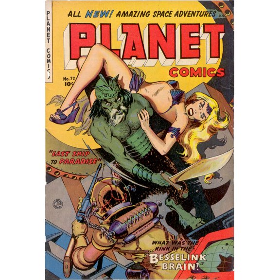 16x24in Coated Paper Planet Comics No. 72 Last Ship to Paradise