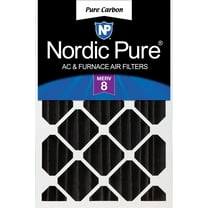 16x24x4 (3 5/8) Pure Carbon Pleated Odor Reduction Merv 8 Furnace Filter 1 Pack