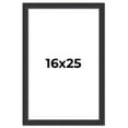 thumbnail image 1 of 16x25 Frame Black Real Wood Picture Frame Width 1.25 Inches | Interior Frame Depth 0.5 Inches |, 1 of 8