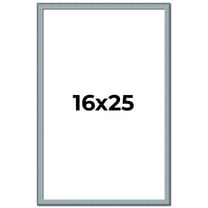 16x25 Frame Blue Scuffed Farm Board Solid Wood Picture Frame Width 0.75 Inches | Interior Depth 0.5