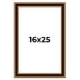 thumbnail image 1 of 16x25 Frame Gold Brown Plein Air Vintage Solid Wood Picture Frame | 1.75 Inches Moulding Width |, 1 of 8