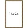 thumbnail image 1 of 16x25 Frame Gold Kingsley Distressed Solid Wood Picture Frame Width 0.75 Inches | Interior Frame, 1 of 8