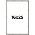thumbnail image 1 of 16x25 Frame Silver Picture Frame - Complete Modern Photo Frame Includes UV Acrylic Shatter Guard, 1 of 8