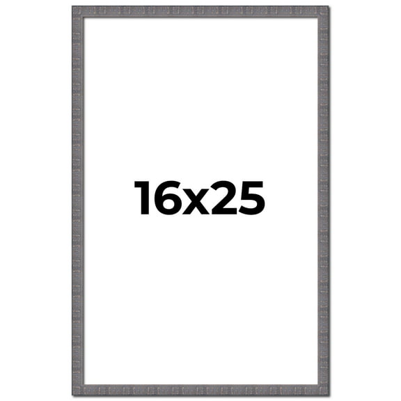 16x25 Frame Slate Blue Distressed Rustic Solid Wood Picture Frame | 0.75 Inch Moulding Width |
