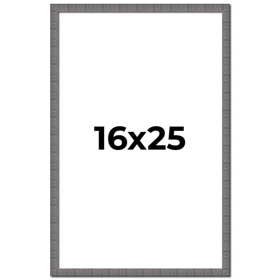 16x25 Frame Slate Blue Distressed Rustic Solid Wood Picture Frame | 0.75 Inch Moulding Width |