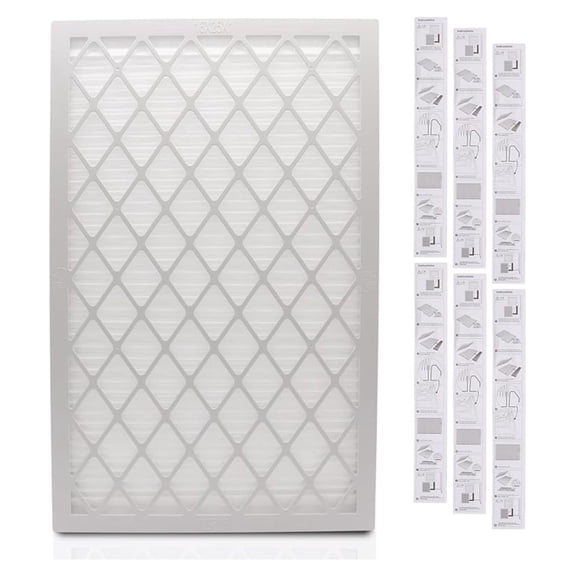 16x25x1 Air Filter Merv 8 - 6 Pack Pleated Filters - HVAC Furnace Filter Replacement - Cost-Effective Indoor Air Quality
