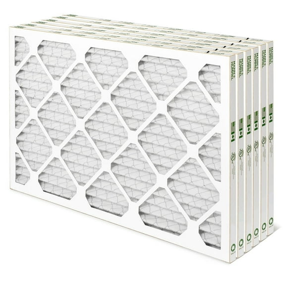 16x25x1 MERV 8 Pleated AC Furnace Air Filters. 6 Pack