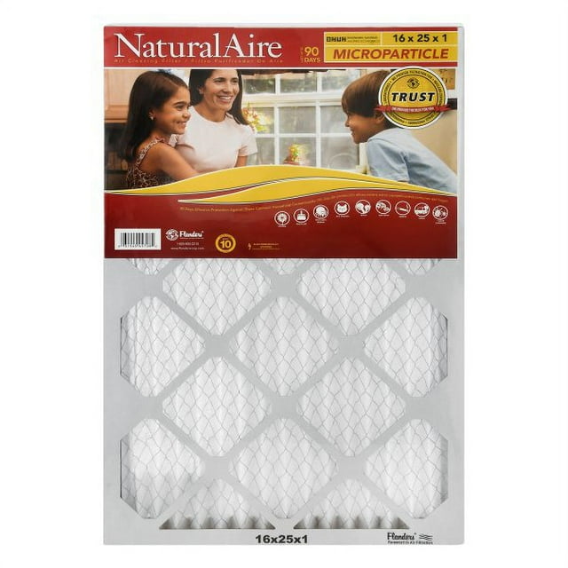 16x25x1 NaturalAire Microparticle MERV 10 Filters 85156.011625 (12 pack)
