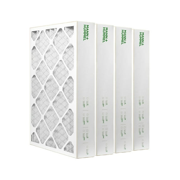 16x25x4 MERV 8 Pleated AC Furnace Air Filters. 4 PACK (Actual Depth: 3-3/4")