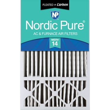 16x25x5 (4 3/8) Honeywell Replacement Air Filters MERV 14 Plus Carbon 1 Pack