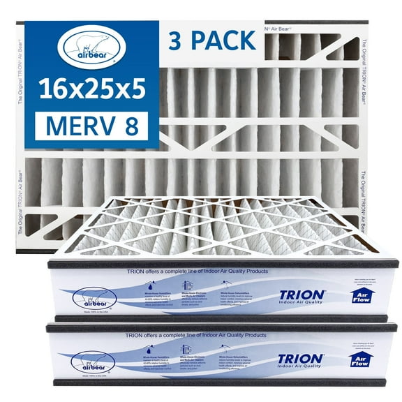 TRION Air Bear 16x25x5 MERV 8 3 pack