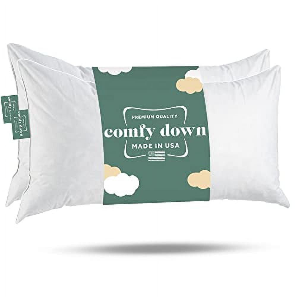ComfyDown 95 Feather 5 Down Rectangle Decorative Pillow Insert Sham STUFFER. 16 x 26