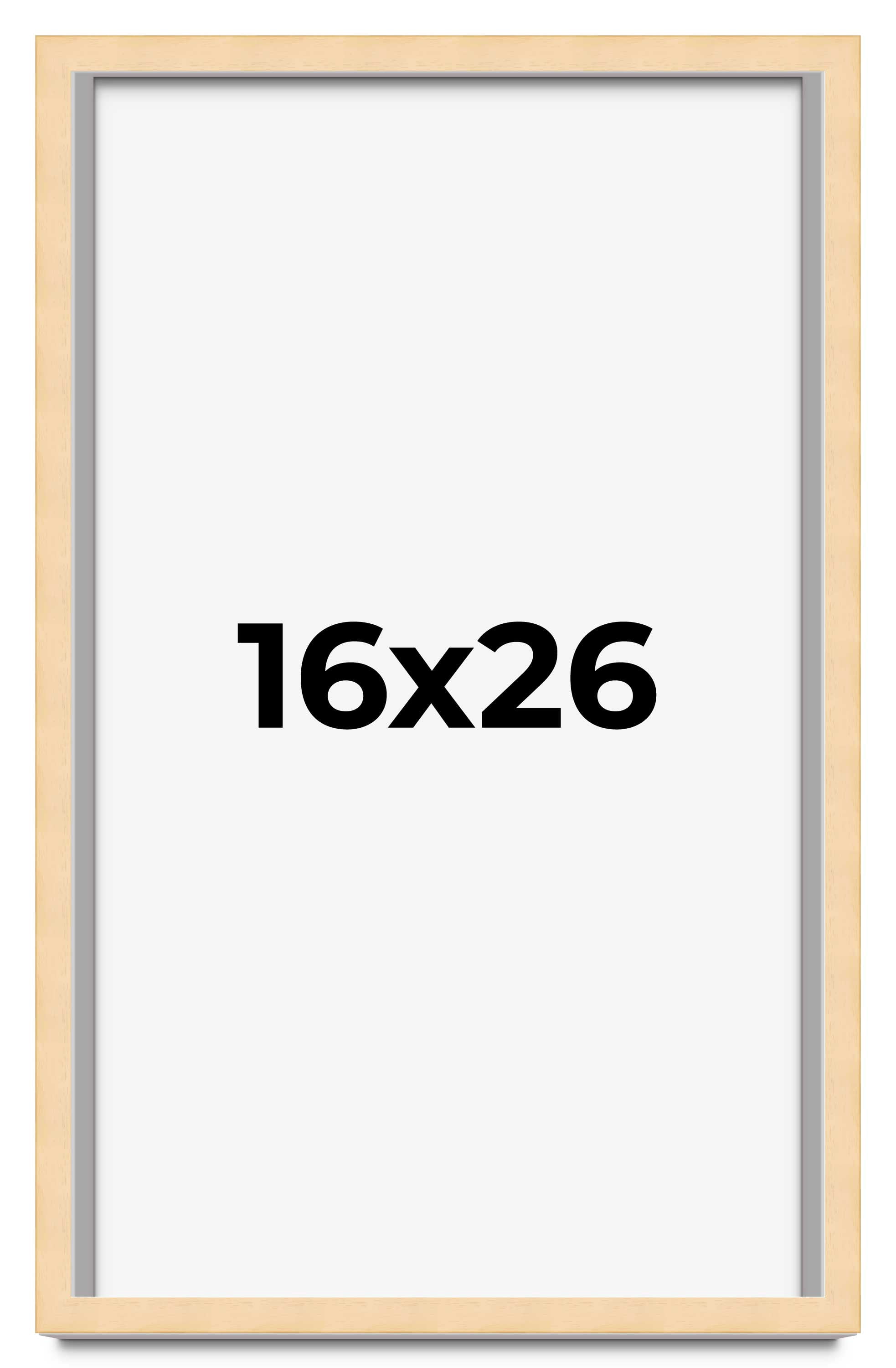 16x26 Frame Beige Real Wood Picture Frame Width 0.75 inches | Interior ...