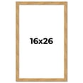 thumbnail image 1 of 16x26 Frame Beige Real Wood Picture Frame Width 1.25 inches | Interior Frame Depth 0.5 inches |, 1 of 8
