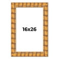 thumbnail image 1 of 16x26 Frame Beige Real Wood Picture Frame Width 3 inches | Interior Frame Depth 0.5 inches |, 1 of 8