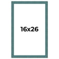 thumbnail image 1 of 16x26 Frame Blue Rustic Barnwood Solid Wood Picture Frame Width 1.25 Inches | Interior Depth 0.5, 1 of 8